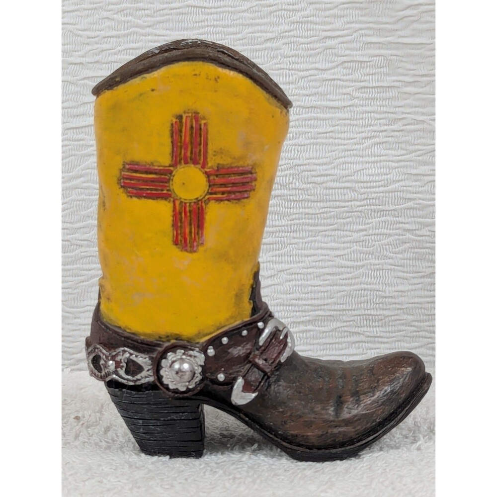 Vintage - Woman's - Cowboy Boot Shoe Figurine Decor - 4.5 inch